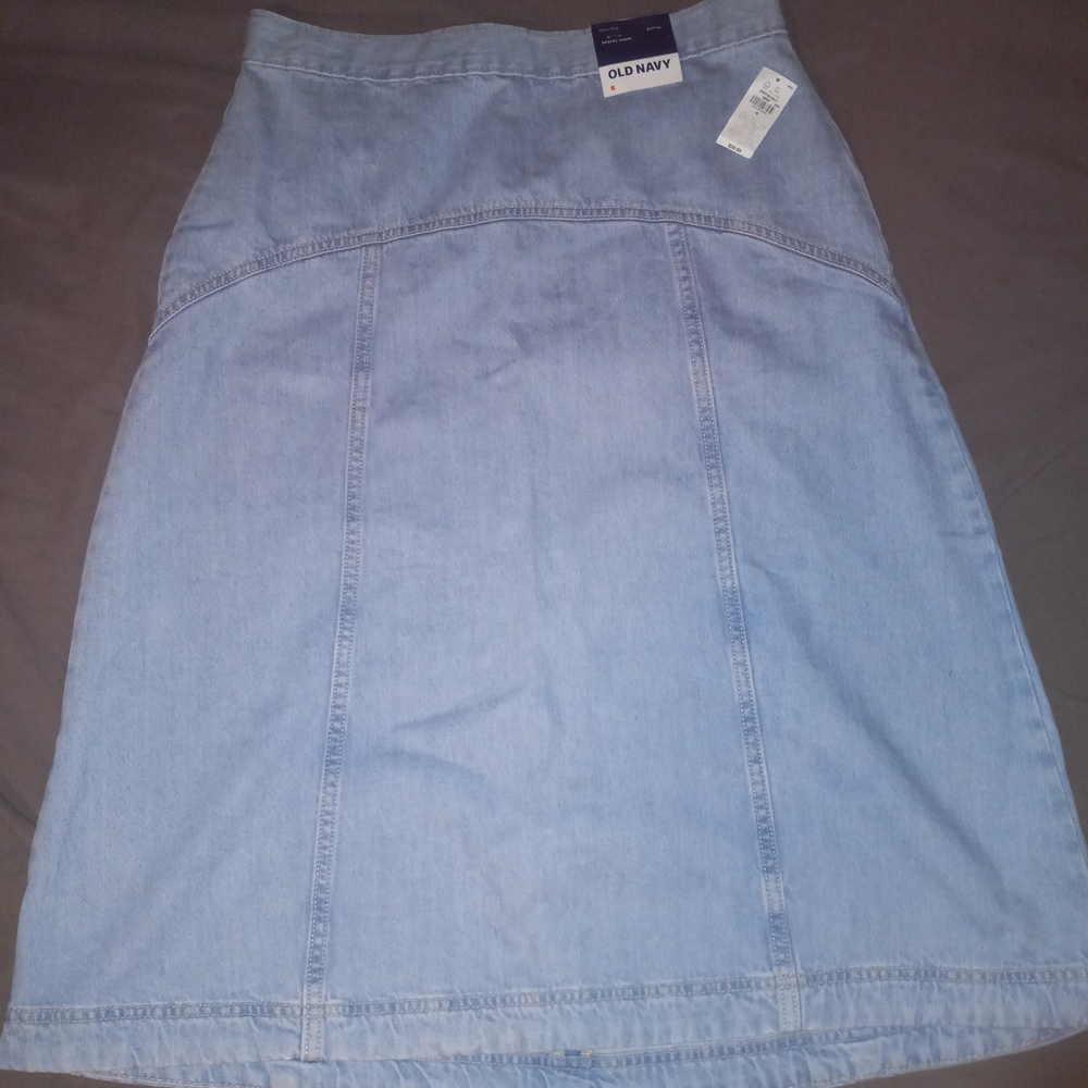 Old Navy Women's Denim Skirt - Light Blue
